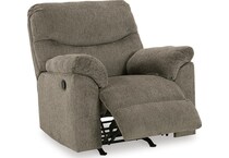 putty fabric recliners   