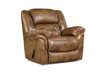 saddle leather recliner   