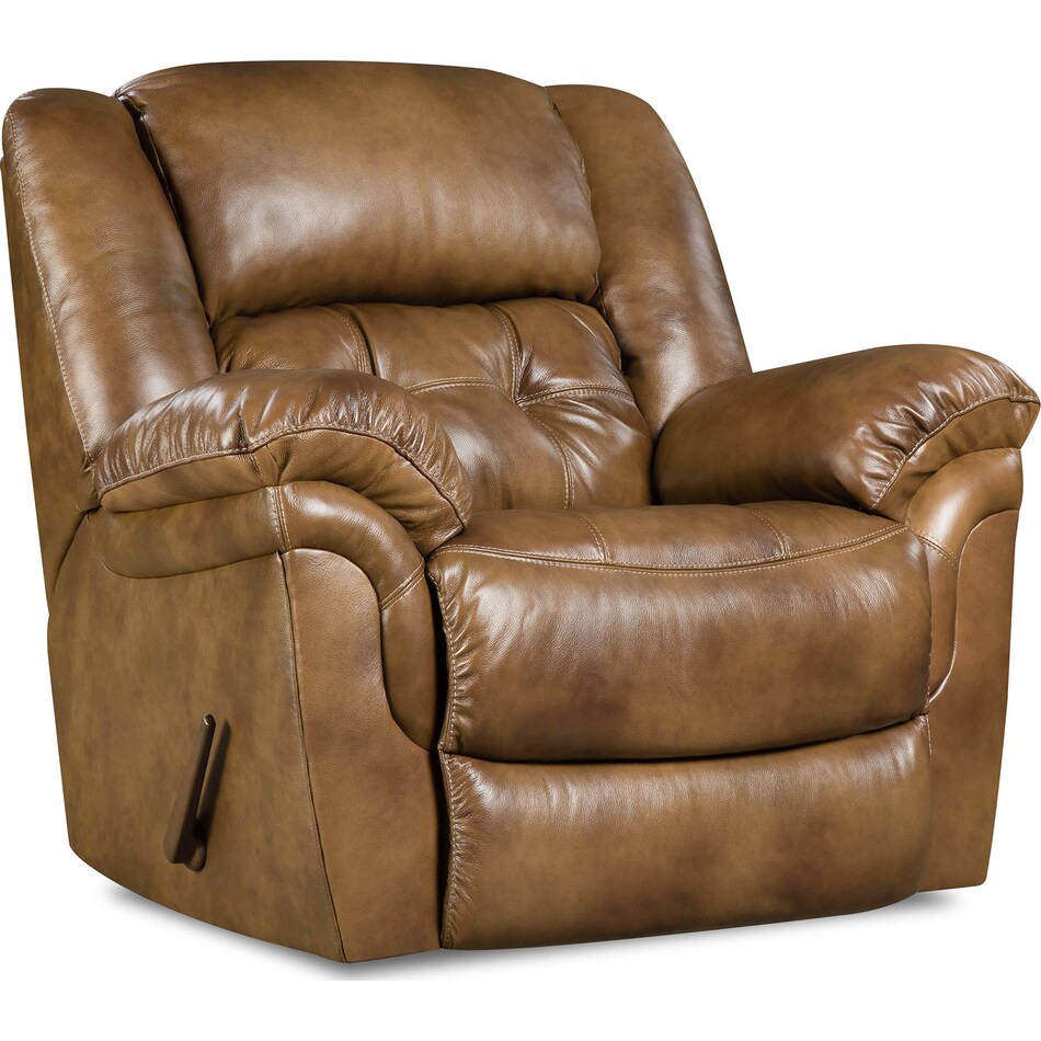 saddle leather recliner   