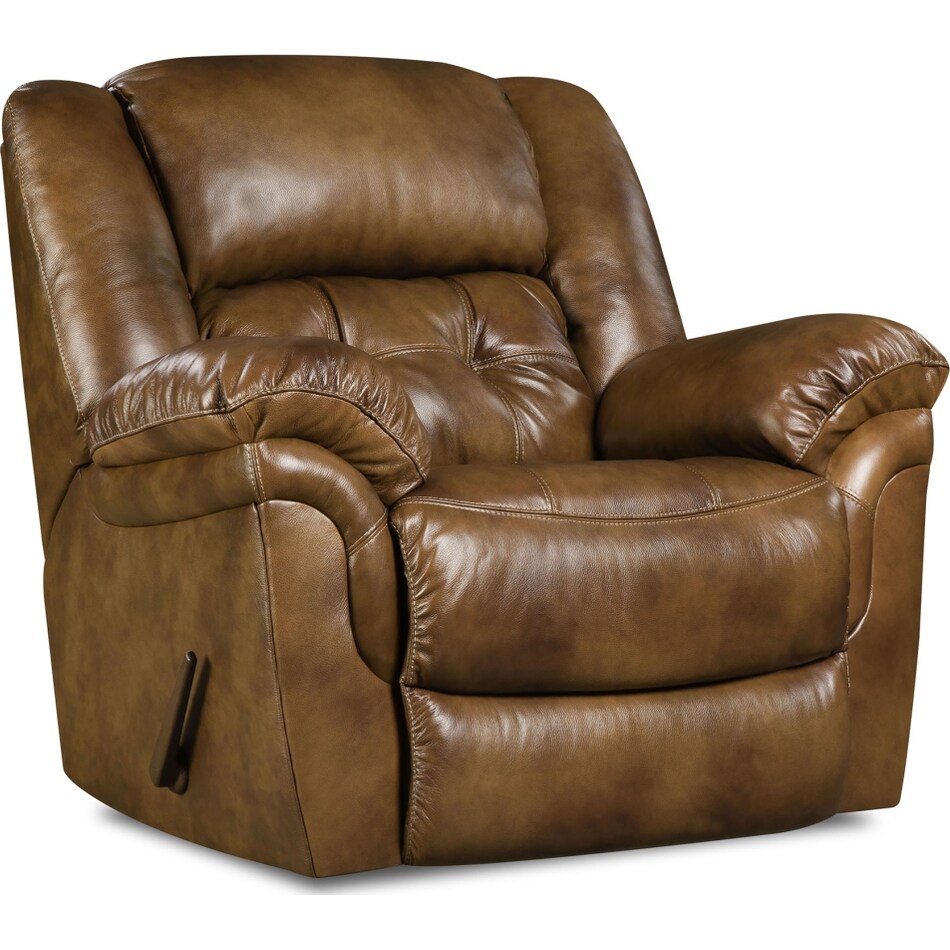 saddle leather recliner   