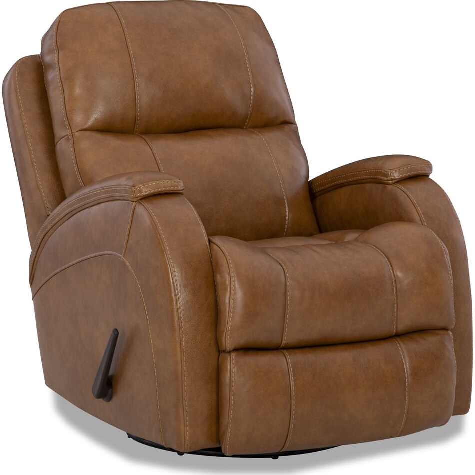 saddle leather recliner   