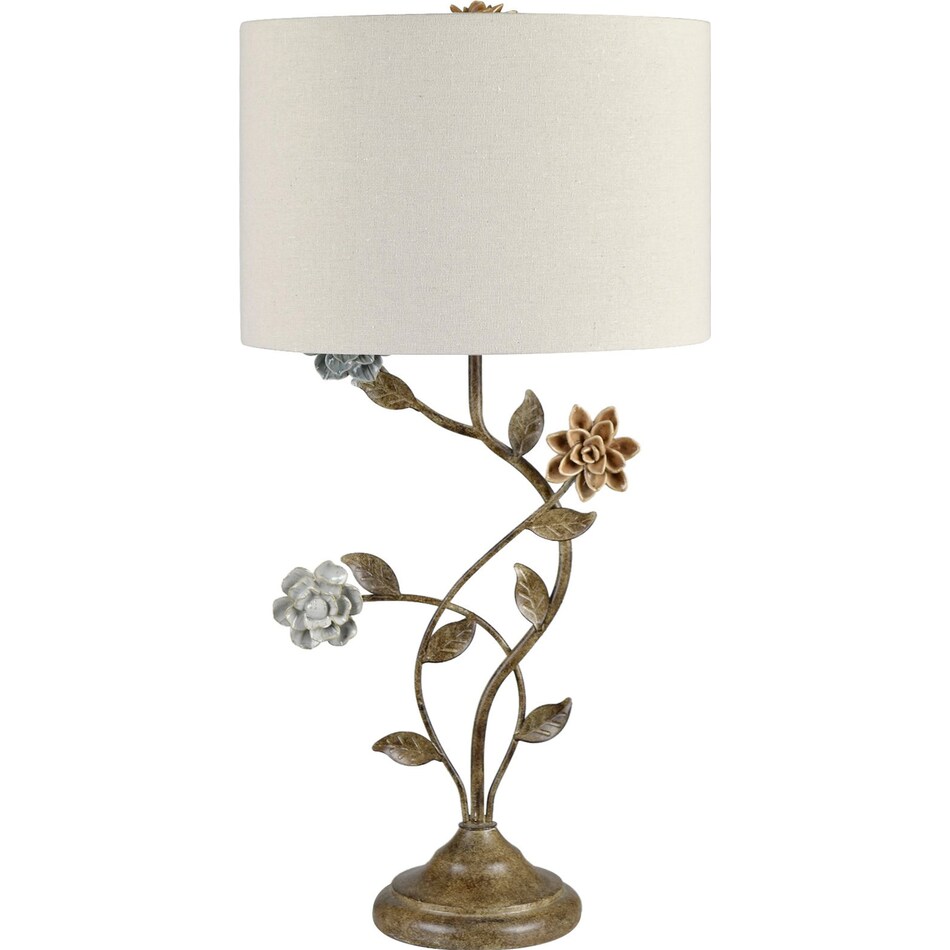 switch color: brass lighting shade exterior color: cream lamps   