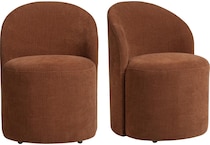 textured rust fabric color: red dinettes   