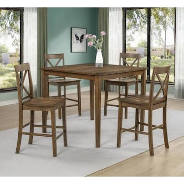 Counter Height Table with 4 Chairs