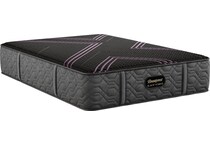 top color: black side color: black accent color: purple bedding   