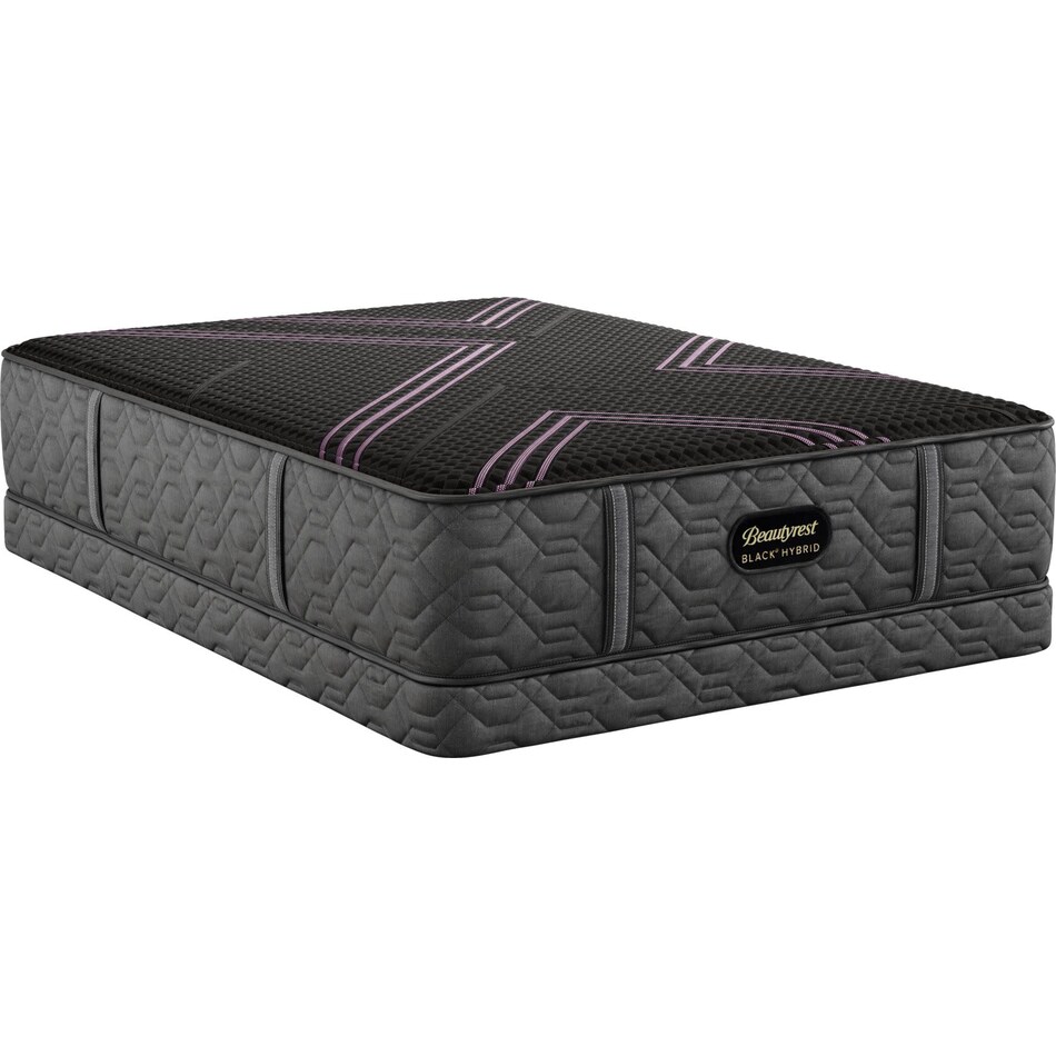 top color: black side color: black accent color: purple bedding   