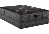 top color: black side color: black accent color: purple bedding   