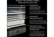 top color: black side color: black accent color: silver bedding   