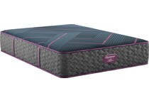 top color: dark blue side color: gray accent color: purple bedding   