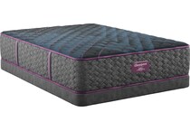 top color: gray side color: gray accent color: purple bedding   