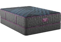top color: gray side color: gray accent color: purple bedding   