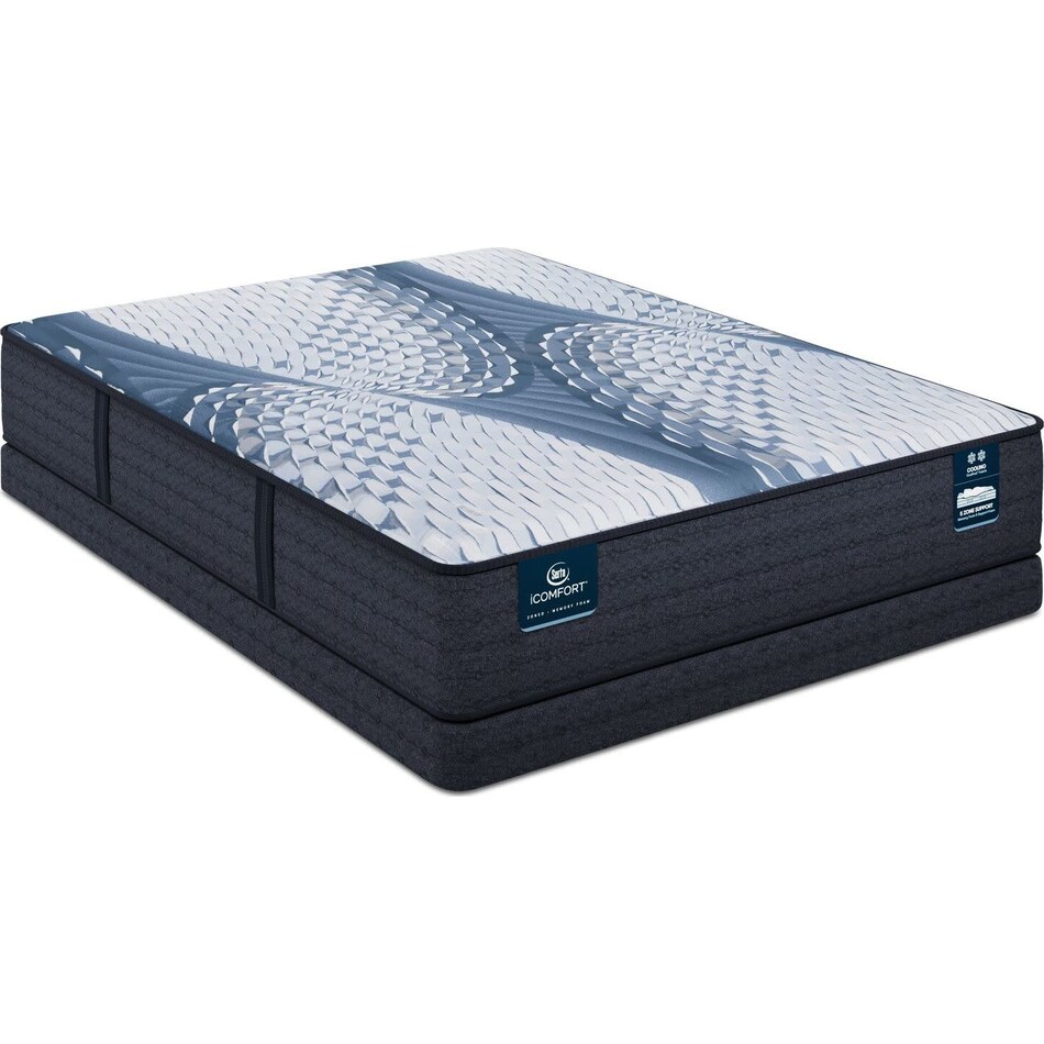 top color: multicolor side color: light blue accent color: dark blue bedding   