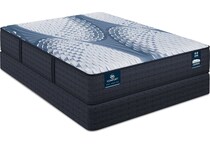 top color: multicolor side color: light blue accent color: dark blue bedding   