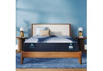 top color: multicolor side color: light blue accent color: dark blue bedding   