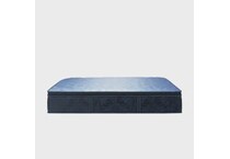 top color: multicolor side color: off white accent color: dark blue bedding   