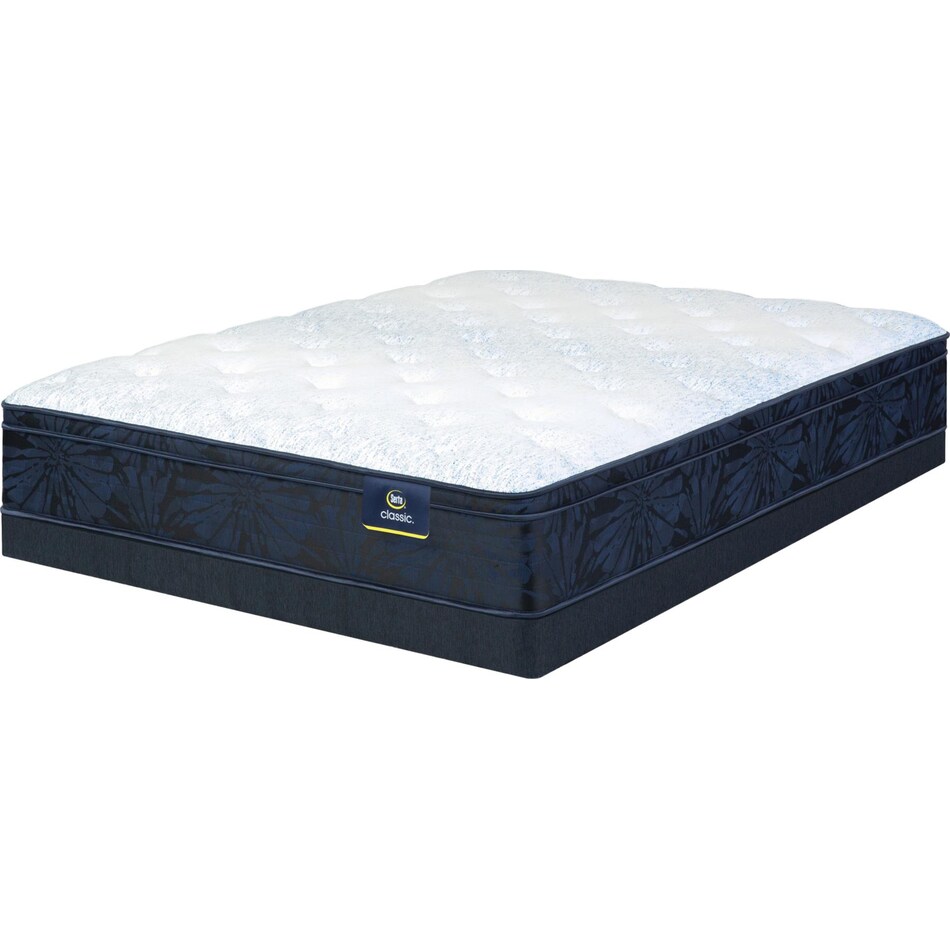 top color: multicolor side color: off white accent color: light blue bedding   
