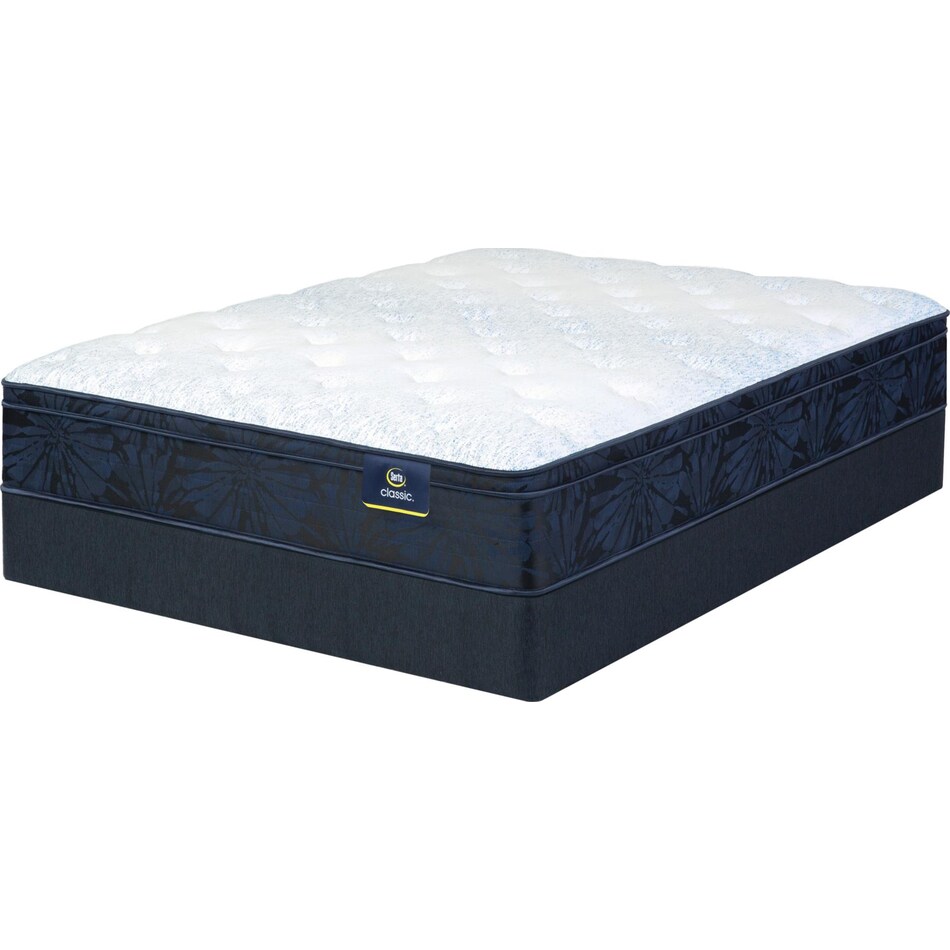 top color: multicolor side color: off white accent color: light blue bedding   