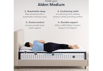top color: multicolor side color: off white accent color: light blue bedding   