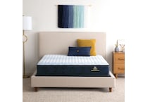 top color: multicolor side color: off white accent color: light blue bedding   