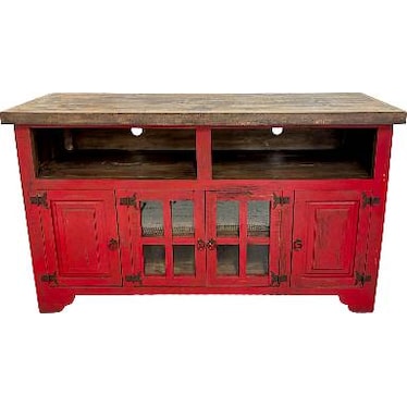 60" TV Stand Red