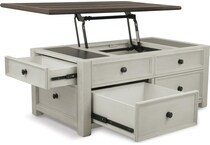 two tone occasional tables   