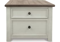 two tone occasional tables   