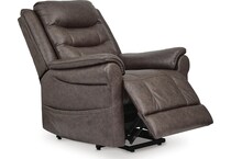umber fabric recliners   