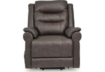 umber fabric recliners   