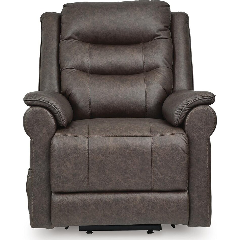 umber fabric recliners   