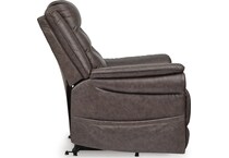 umber fabric recliners   