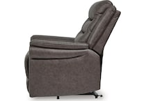 umber fabric recliners   
