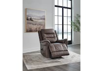 umber fabric recliners   