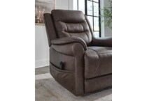 umber fabric recliners   