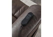 umber fabric recliners   