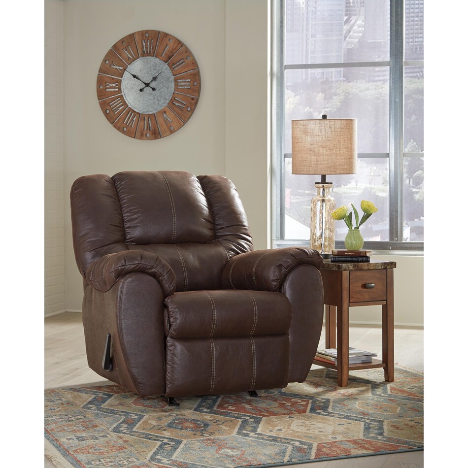 walnut fabric recliners   