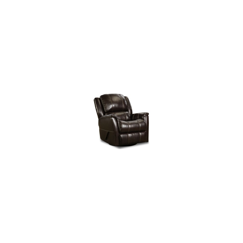 walnut leather recliner   