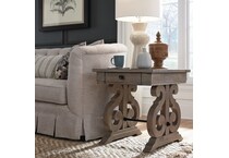 weathered bronze occasional tables   