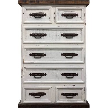 Dresser Chest - White Distressed