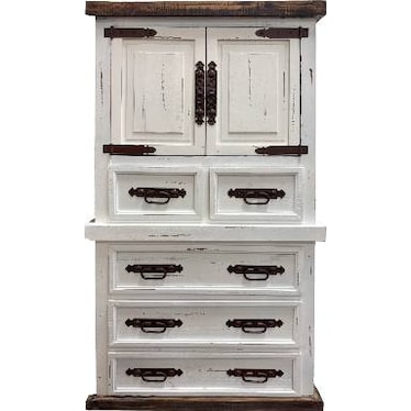 Armoire - White Distressed