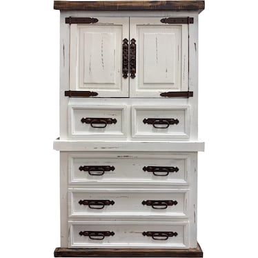 Armoire - White Distressed