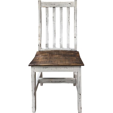 Dining Chair - White Distressed