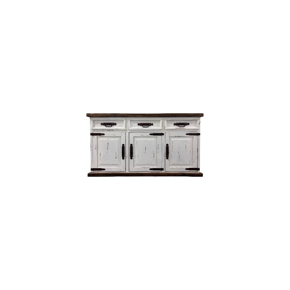 white distressed dinettes   