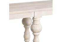 white washed wood frame with a tan undertone wall units   