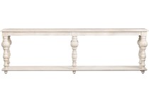 white washed wood frame with a tan undertone wall units   