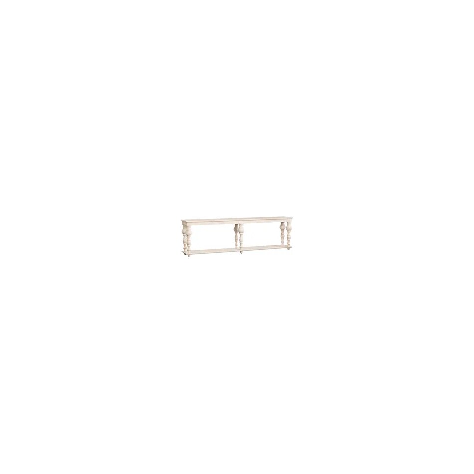 white washed wood frame with a tan undertone wall units   