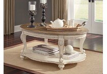 white brown occasional tables   