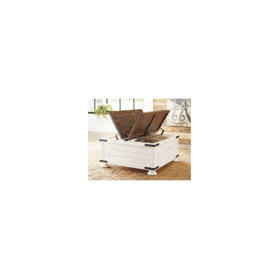 white brown occasional tables   