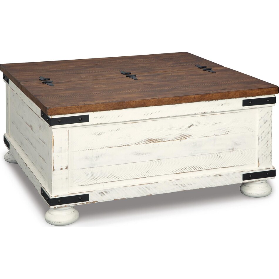 white brown occasional tables   