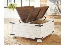 white brown occasional tables   