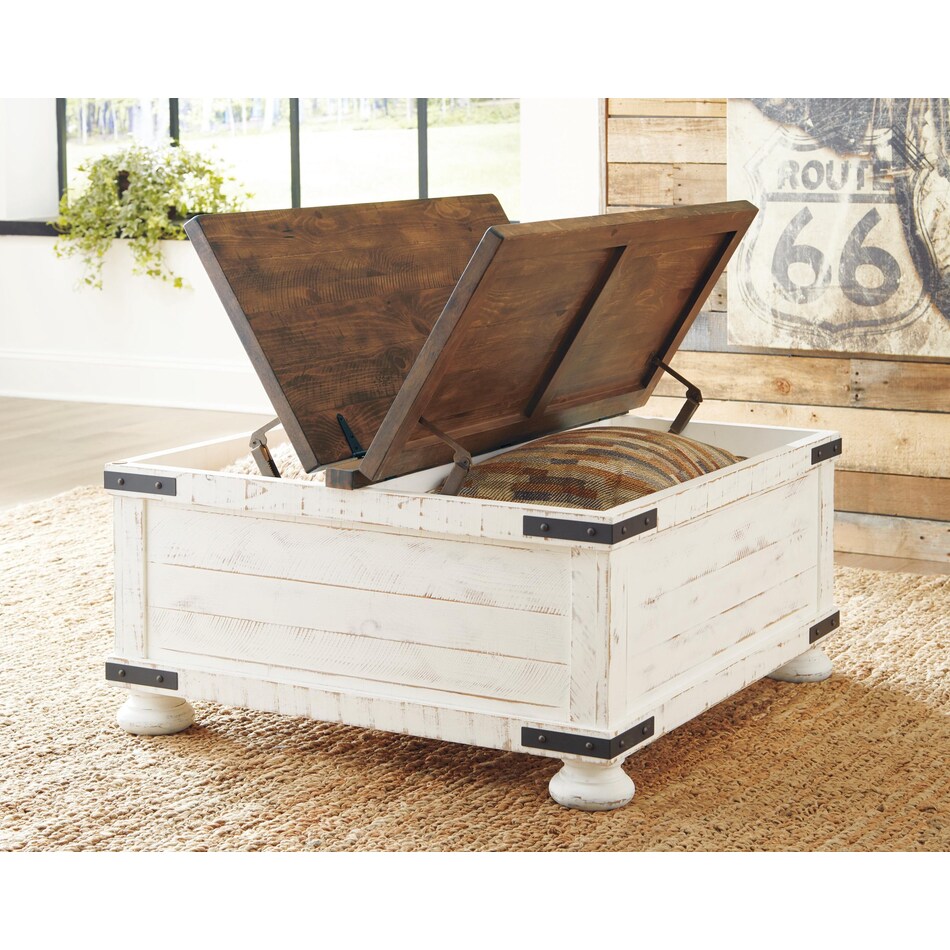 white brown occasional tables   
